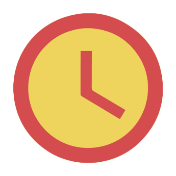 clock yellow